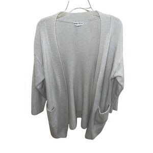 Ava & Viv Open Front Cardigan Sweater Women's Cotton Acrylic Blend
